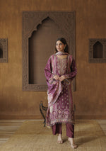 Mahogany Blossom 3 Piece Digital Printed Suit